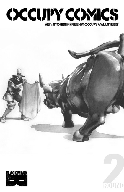 capa de David Lloyd para Occupy Comics 2