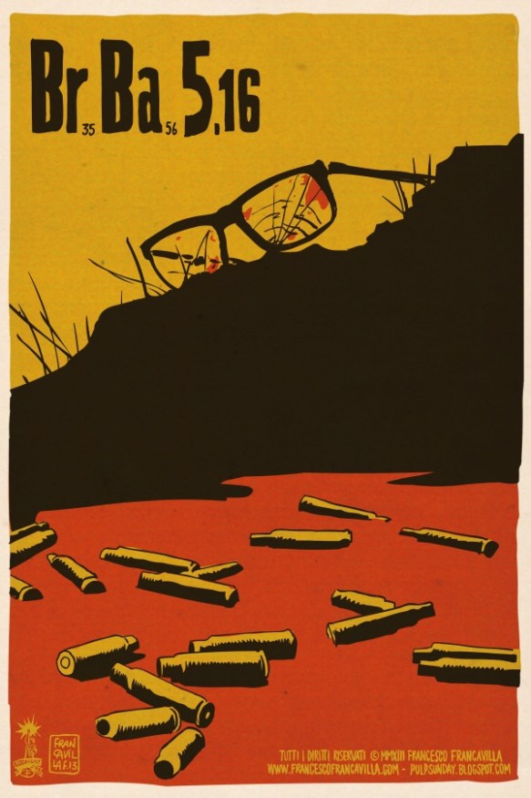 Pôster minimalista Francesco Francavilla para o episódio final