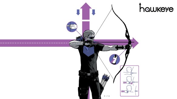 Sou um purista das traduções da Abril, mas Hawkeye é mais curto que Gavião Arqueiro.