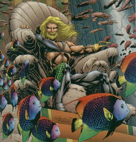 Esqueça a versão cara limpa dos Novos 52! Aquaman barbudo do Peter David melhor Aquaman... 